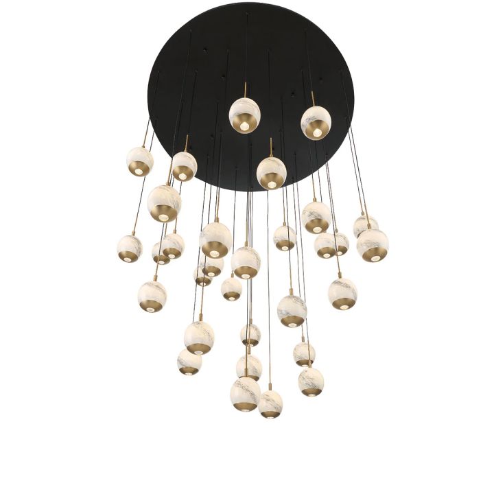 Kimma Lights Round LED Chandelier-Fullstarlighting