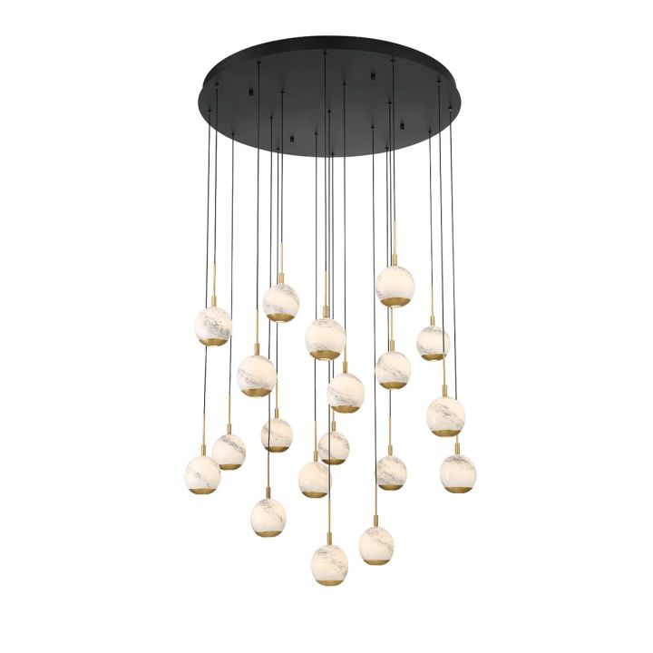 Kimma Lights Round LED Chandelier-Fullstarlighting