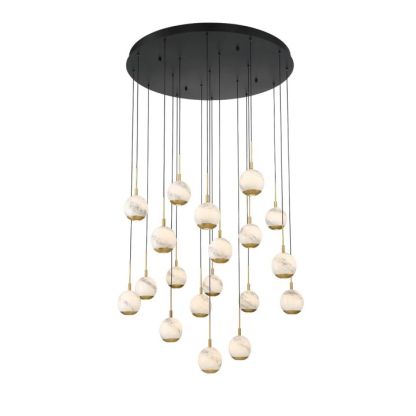 Kimma Lights Round LED Chandelier-Fullstarlighting