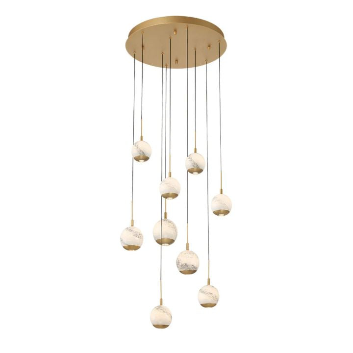 Kimma Lights Round LED Chandelier-Fullstarlighting