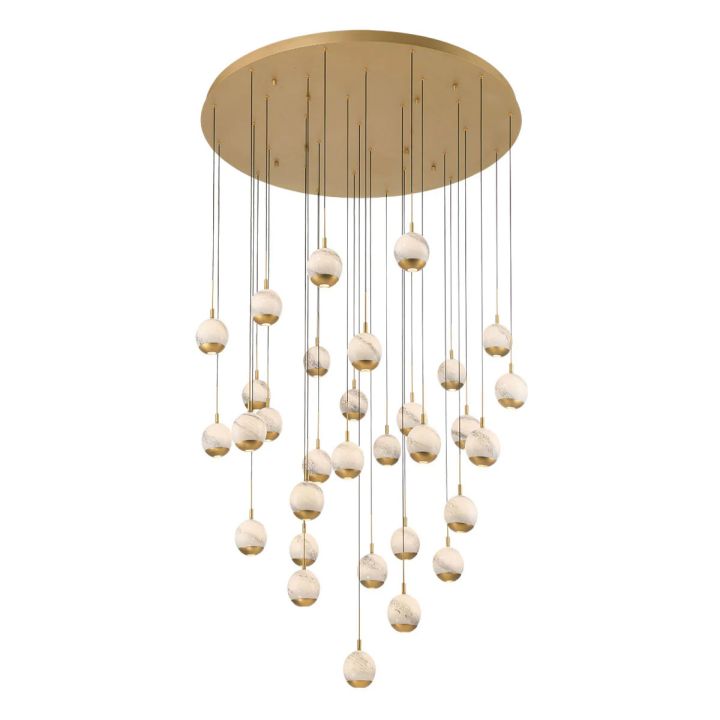 Kimma Lights Round LED Chandelier-Fullstarlighting