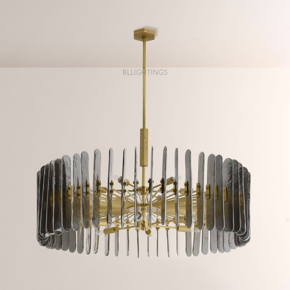 Klatze Glass Round Chandelier 38"-Fullstarlighting