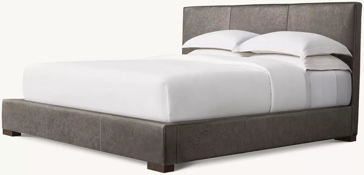 Koden Leather Panel Bed-Fullstarlighting