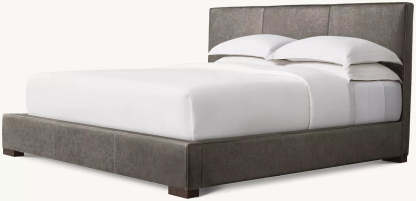 Koden Leather Panel Bed-Fullstarlighting