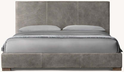Koden Leather Panel Bed-Fullstarlighting
