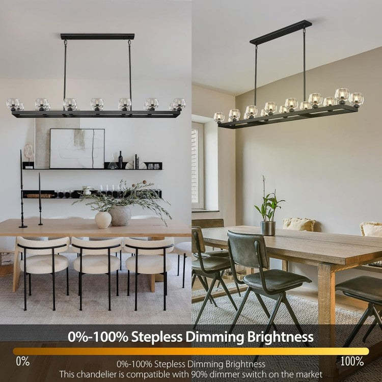 Wagon Wheel Crystal Linear Chandelier 59" 72"