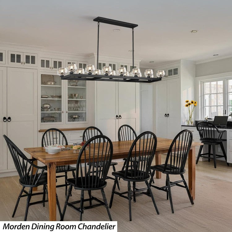 Wagon Wheel Crystal Linear Chandelier 59" 72"