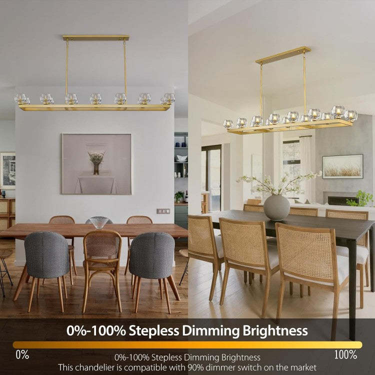 Wagon Wheel Crystal Linear Chandelier 59" 72"