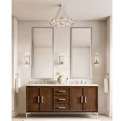 Kristina Cristal Clear Glass Flushmount 24"