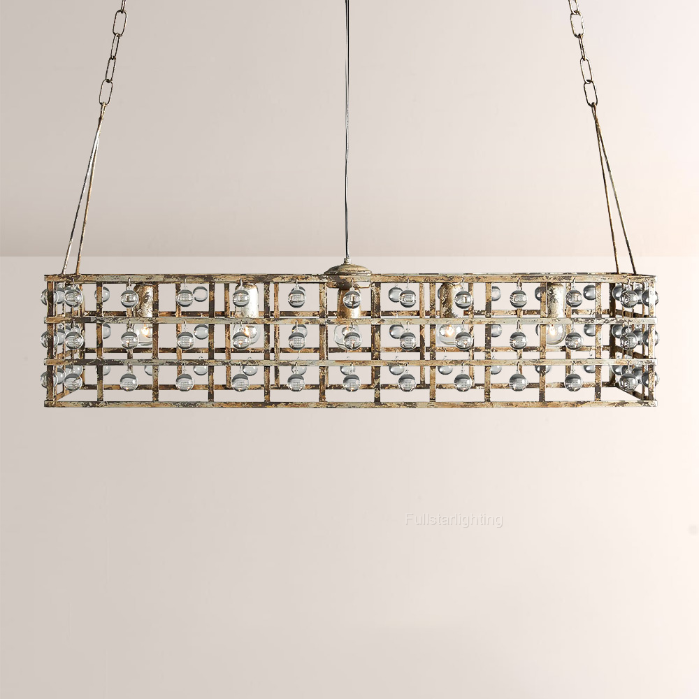 La Cage Rectangular Chandelier-Fullstarlighting