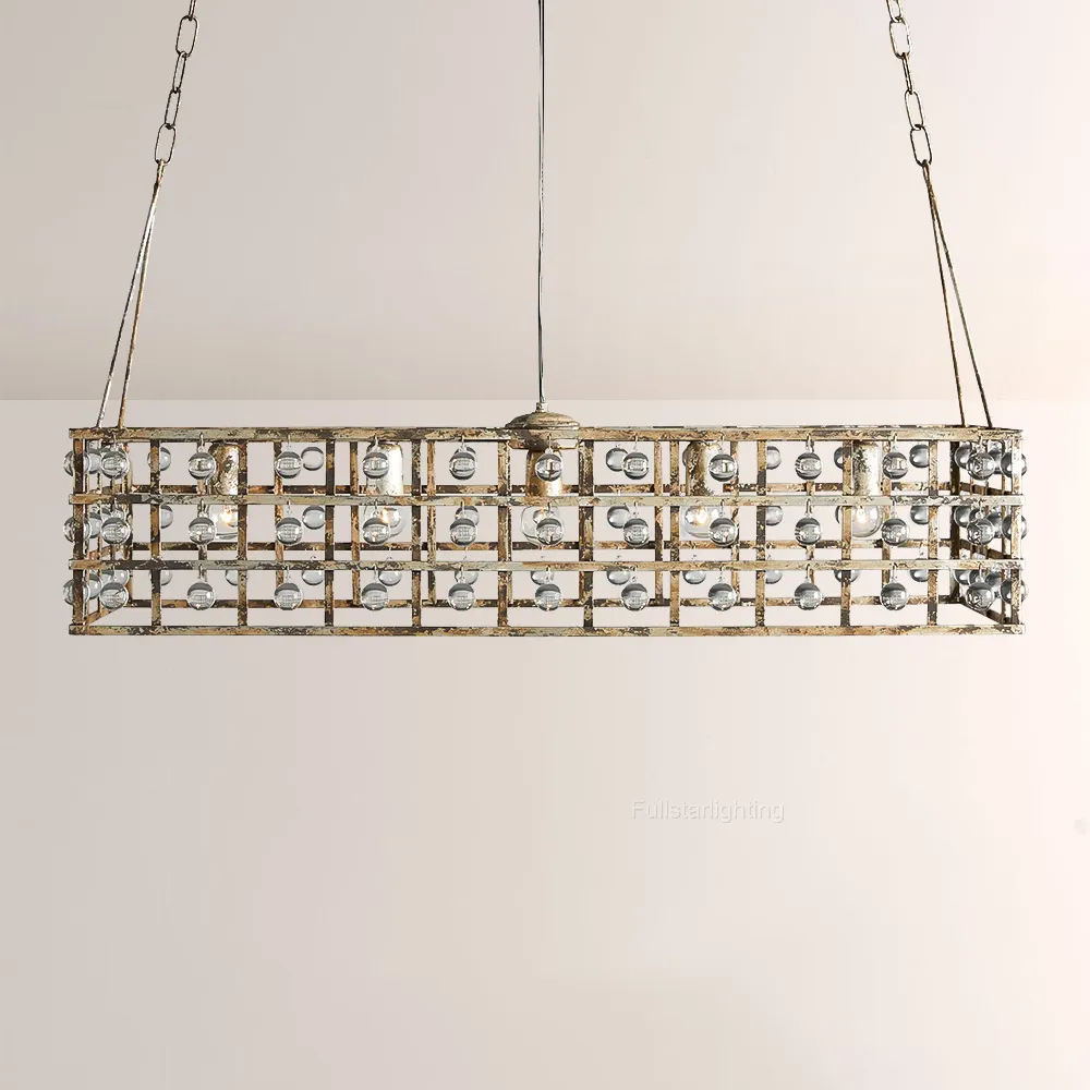 La Cage Rectangular Chandelier-Fullstarlighting