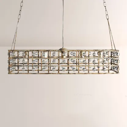 La Cage Rectangular Chandelier-Fullstarlighting