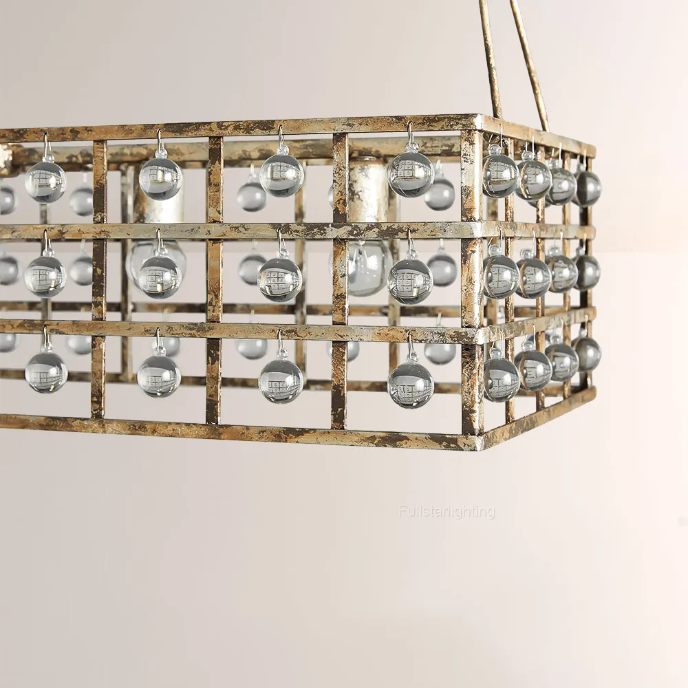 La Cage Rectangular Chandelier-Fullstarlighting