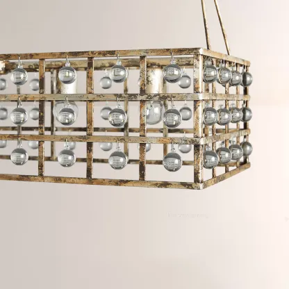 La Cage Rectangular Chandelier-Fullstarlighting