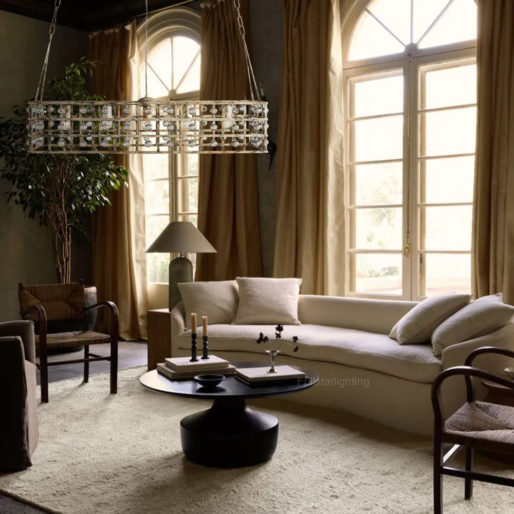 La Cage Rectangular Chandelier-Fullstarlighting