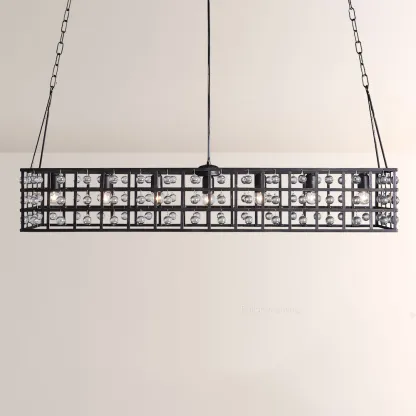 La Cage Rectangular Chandelier-Fullstarlighting