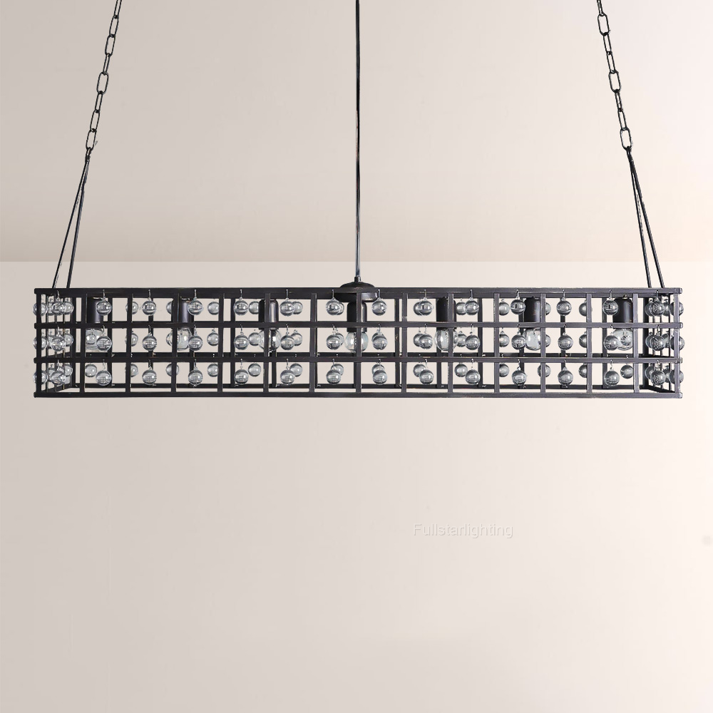 La Cage Rectangular Chandelier-Fullstarlighting