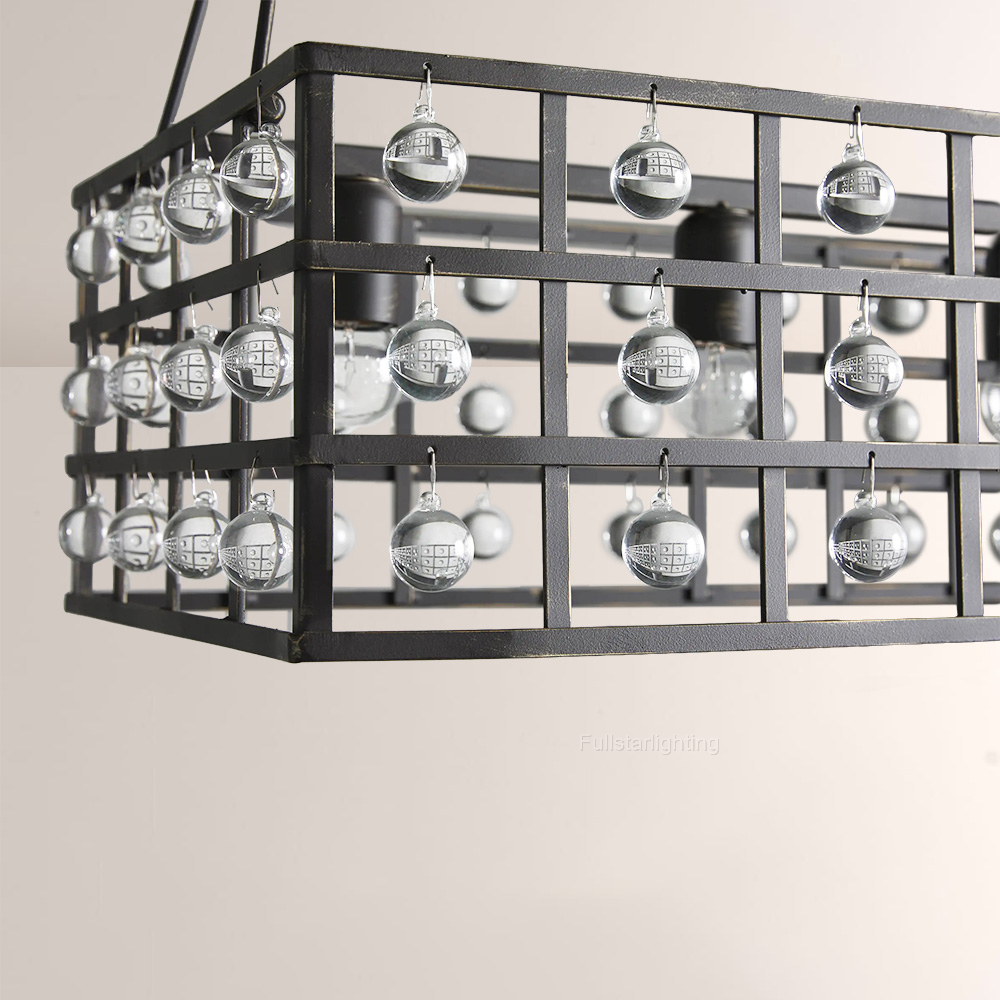 La Cage Rectangular Chandelier-Fullstarlighting