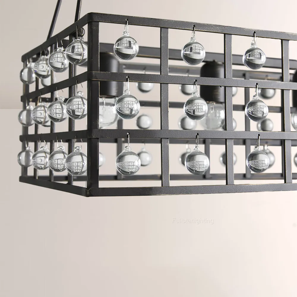 La Cage Rectangular Chandelier-Fullstarlighting