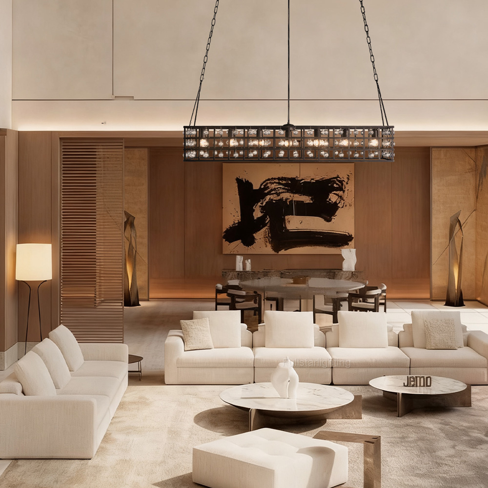 La Cage Rectangular Chandelier-Fullstarlighting