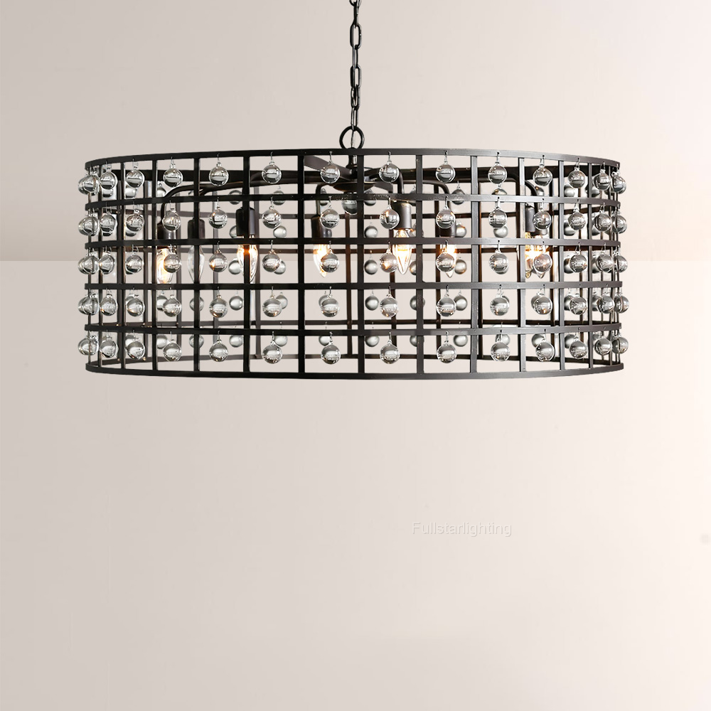 La Cage Round Chandelier-Fullstarlighting