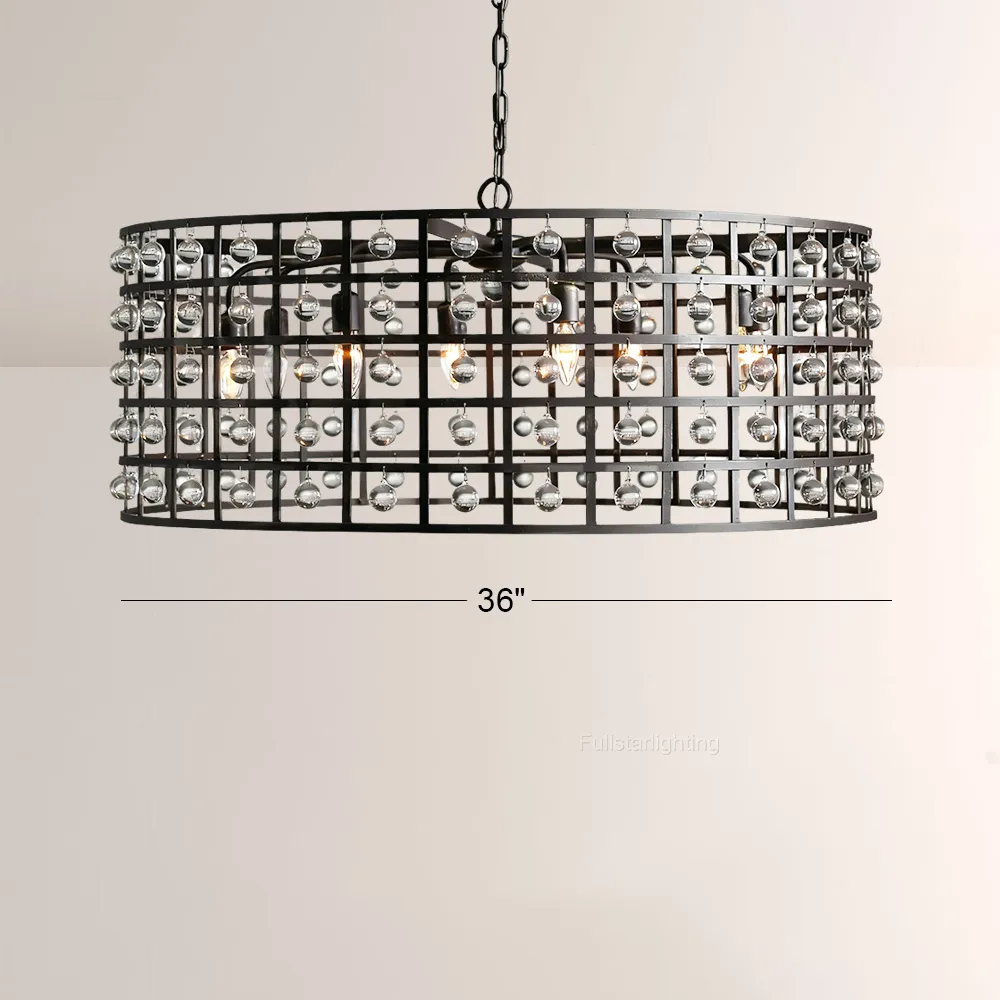 La Cage Round Chandelier-Fullstarlighting