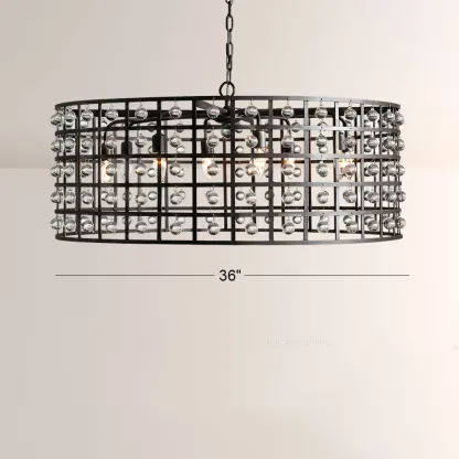 La Cage Round Chandelier-Fullstarlighting