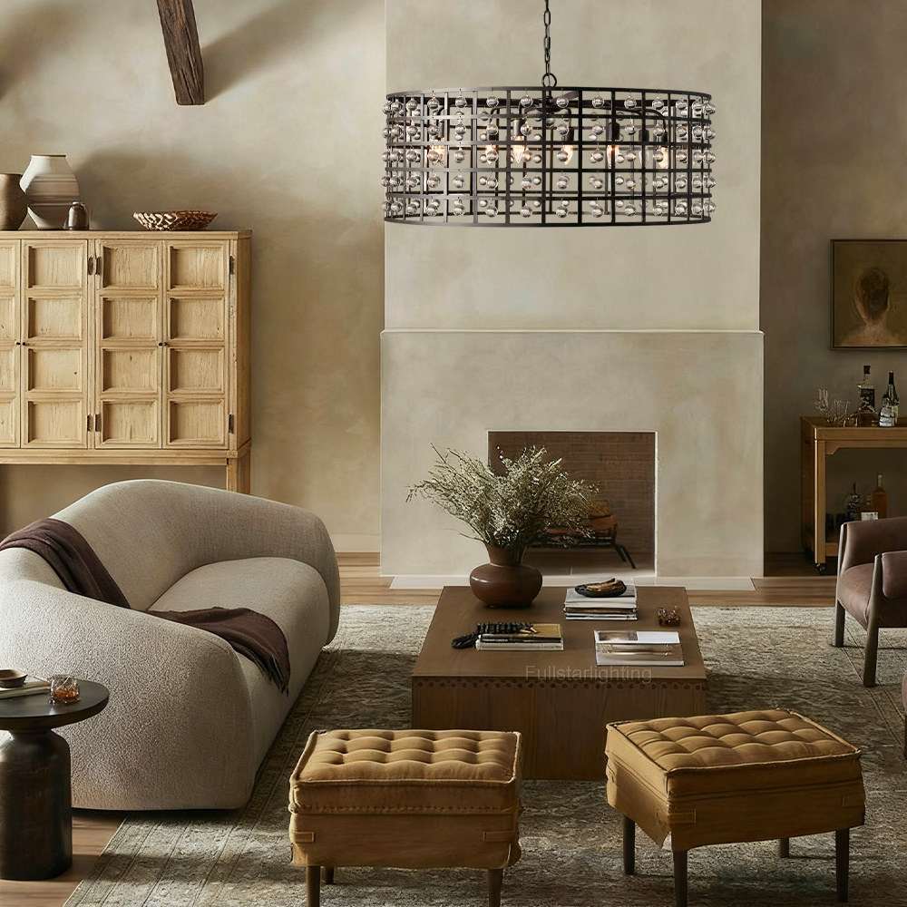 La Cage Round Chandelier-Fullstarlighting