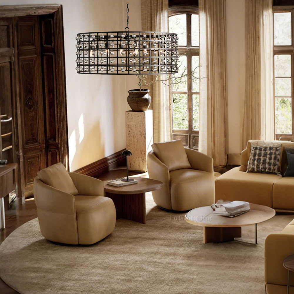 La Cage Round Chandelier-Fullstarlighting