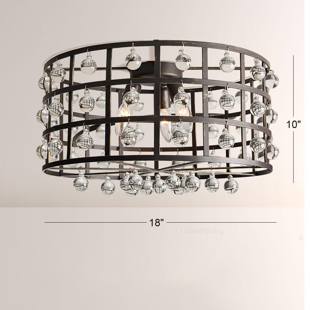 La Cage Flushmount-Fullstarlighting