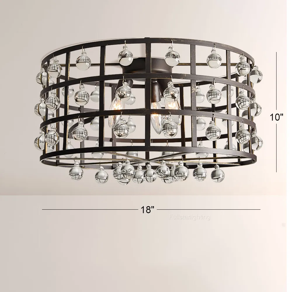 La Cage Flushmount-Fullstarlighting