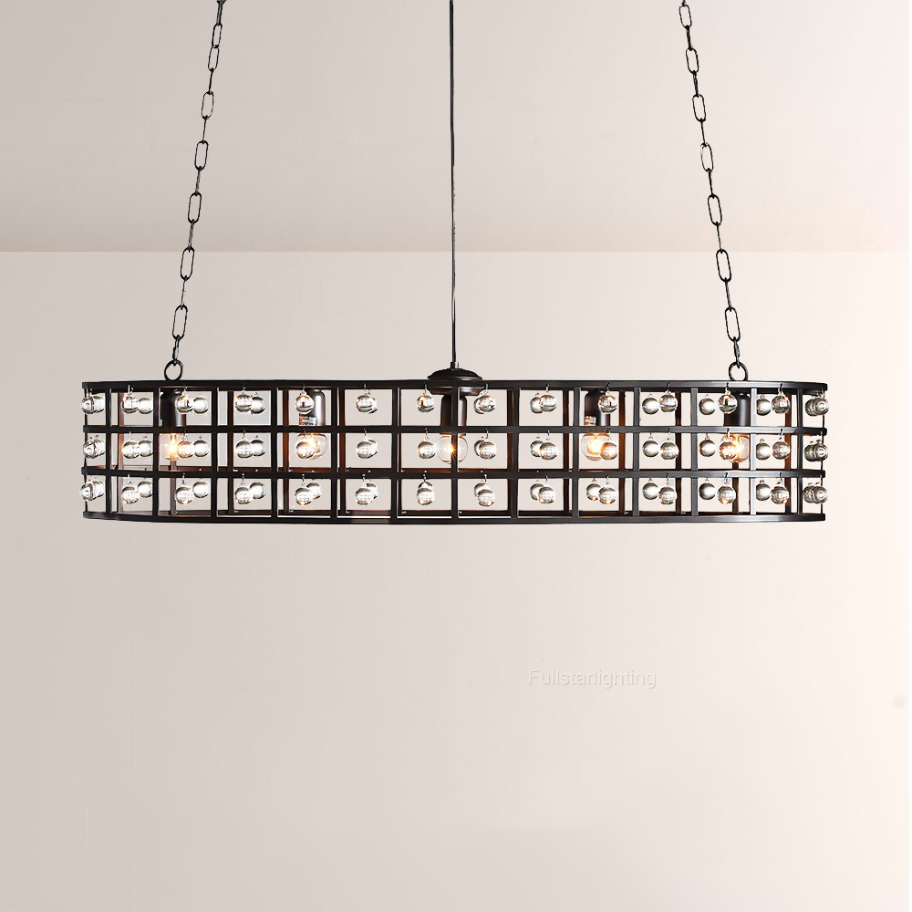La Cage 5-Light Oval Chandelier-Fullstarlighting