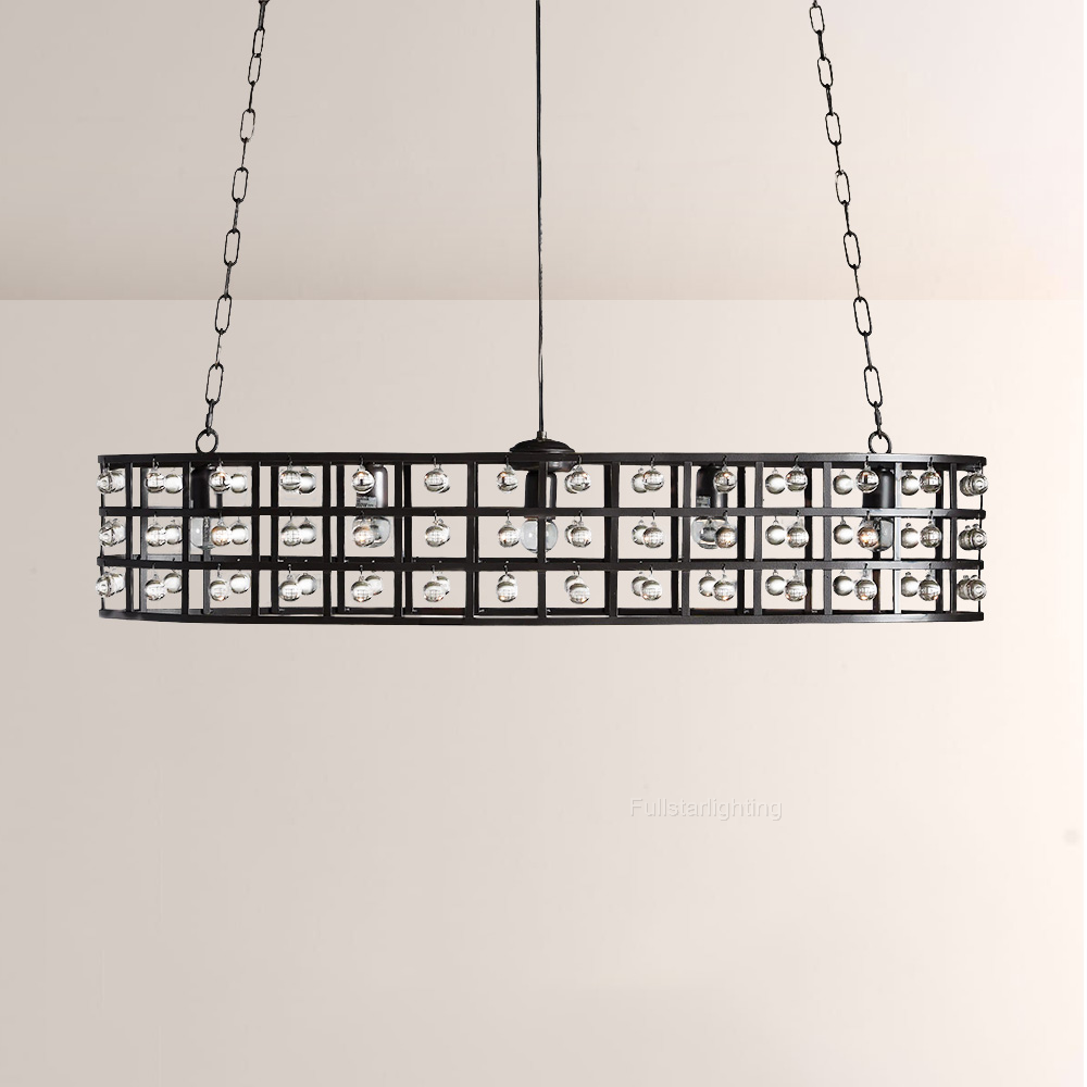 La Cage 5-Light Oval Chandelier-Fullstarlighting