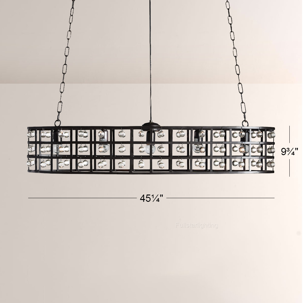 La Cage 5-Light Oval Chandelier-Fullstarlighting
