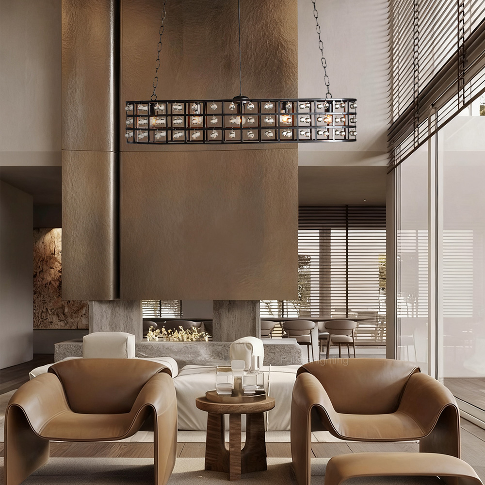 La Cage 5-Light Oval Chandelier-Fullstarlighting