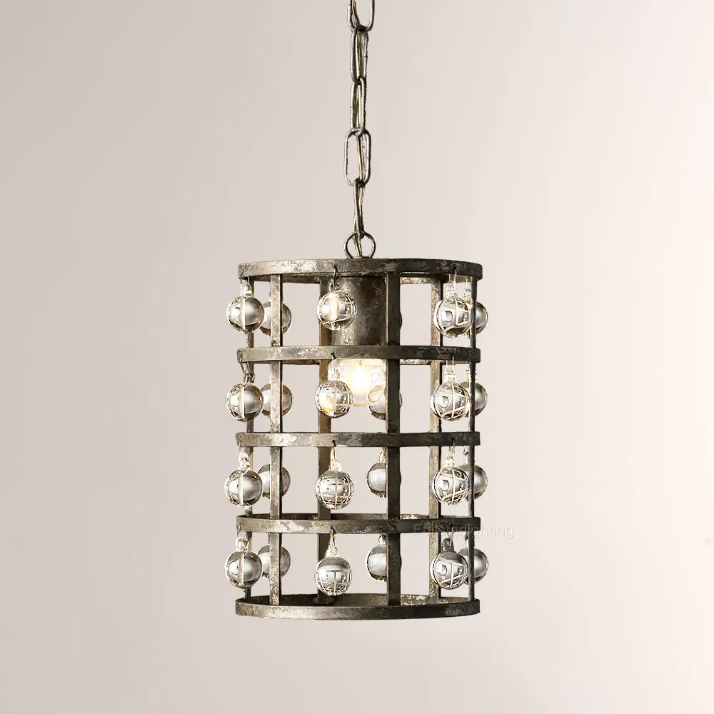 La Cage Retor Pendant,lron farmhouse Pendant,Pendant in living room