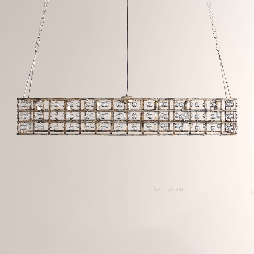 La Cage Rectangular Chandelier-Fullstarlighting