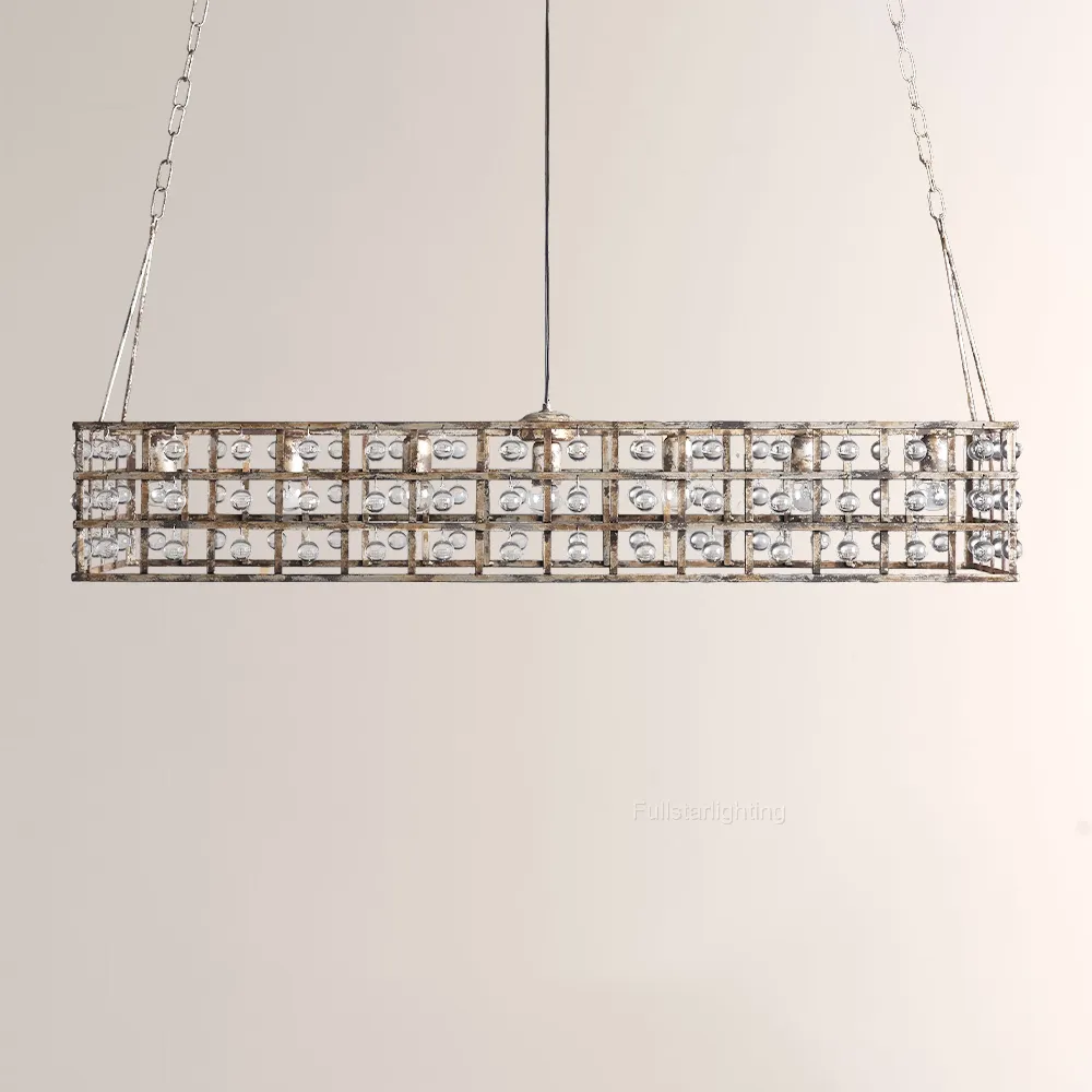 La Cage Rectangular Chandelier-Fullstarlighting