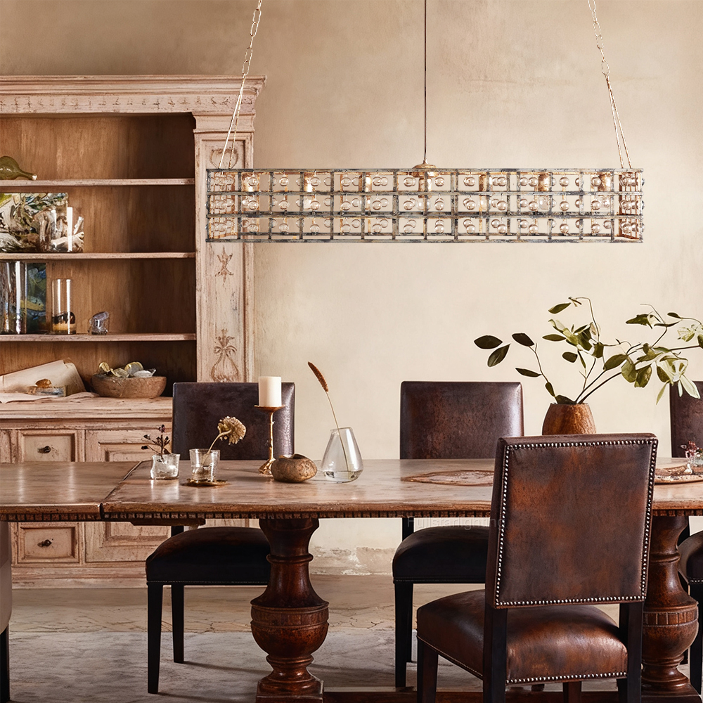 La Cage Rectangular Chandelier-Fullstarlighting