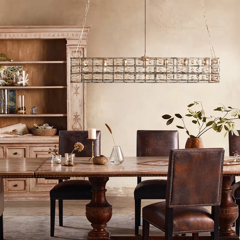 La Cage Rectangular Chandelier-Fullstarlighting