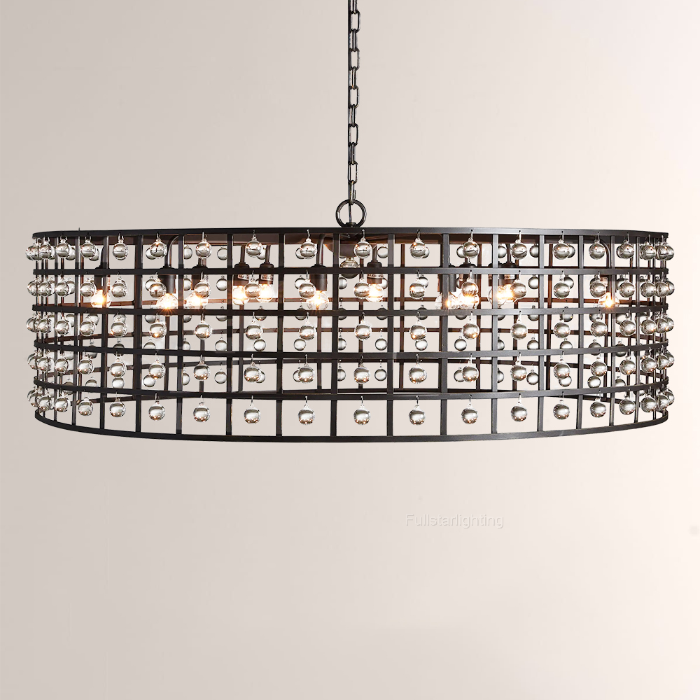 La Cage Round Chandelier-Fullstarlighting