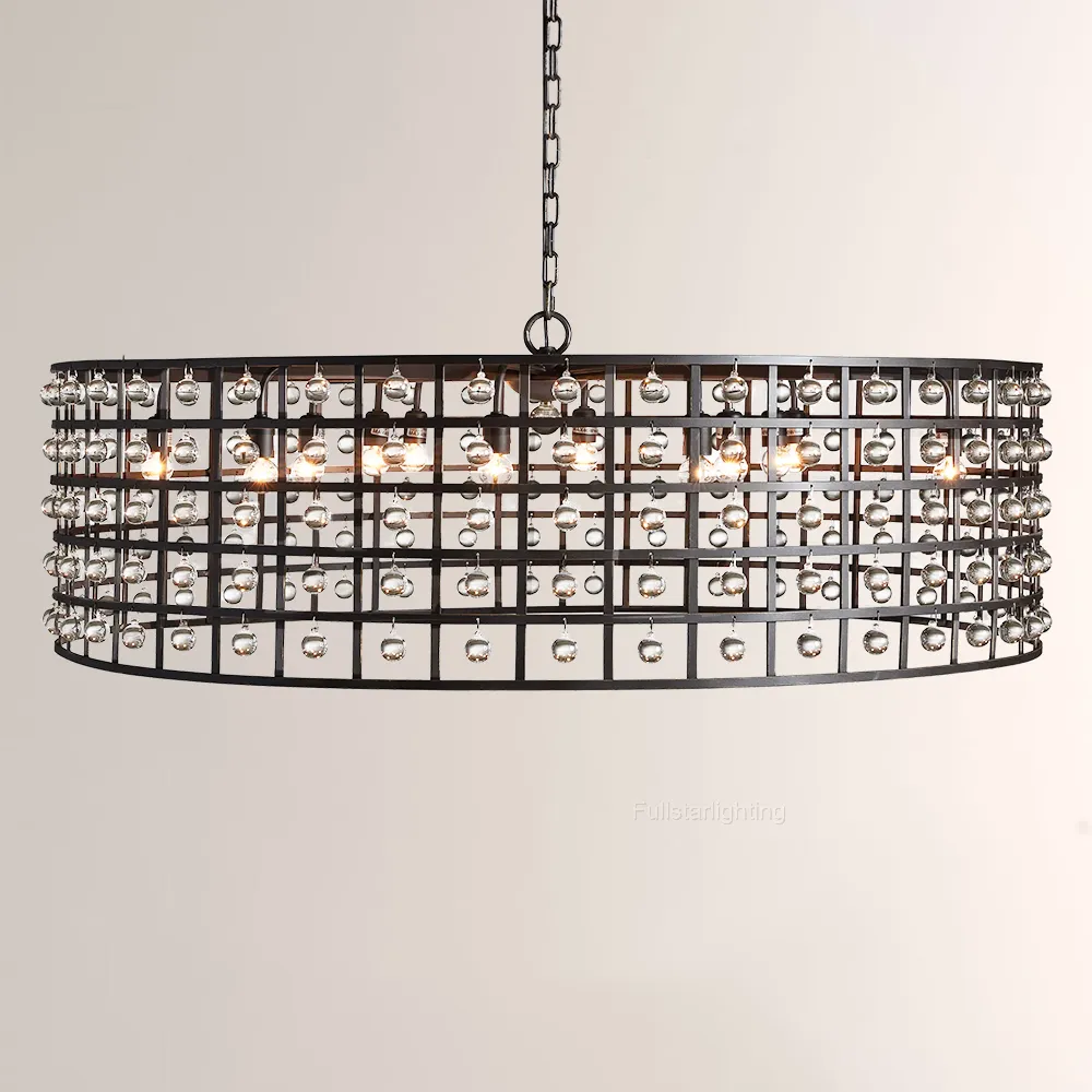 La Cage Round Chandelier-Fullstarlighting