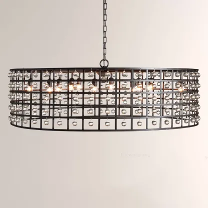 La Cage Round Chandelier-Fullstarlighting