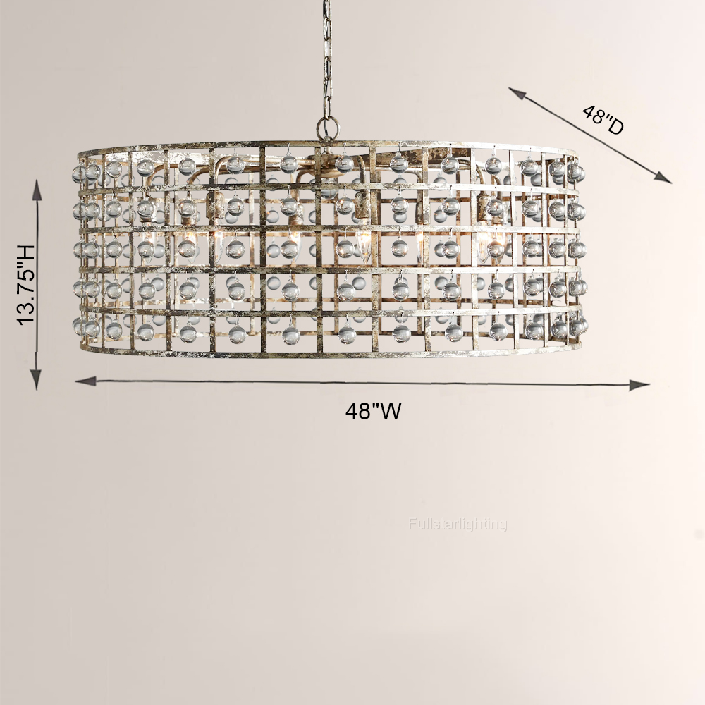 La Cage Round Chandelier-Fullstarlighting