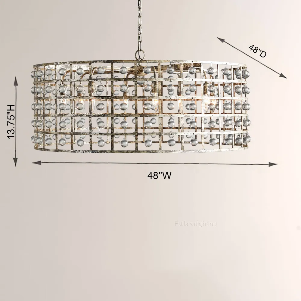 La Cage Round Chandelier-Fullstarlighting