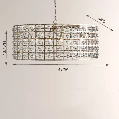 La Cage Round Chandelier-Fullstarlighting