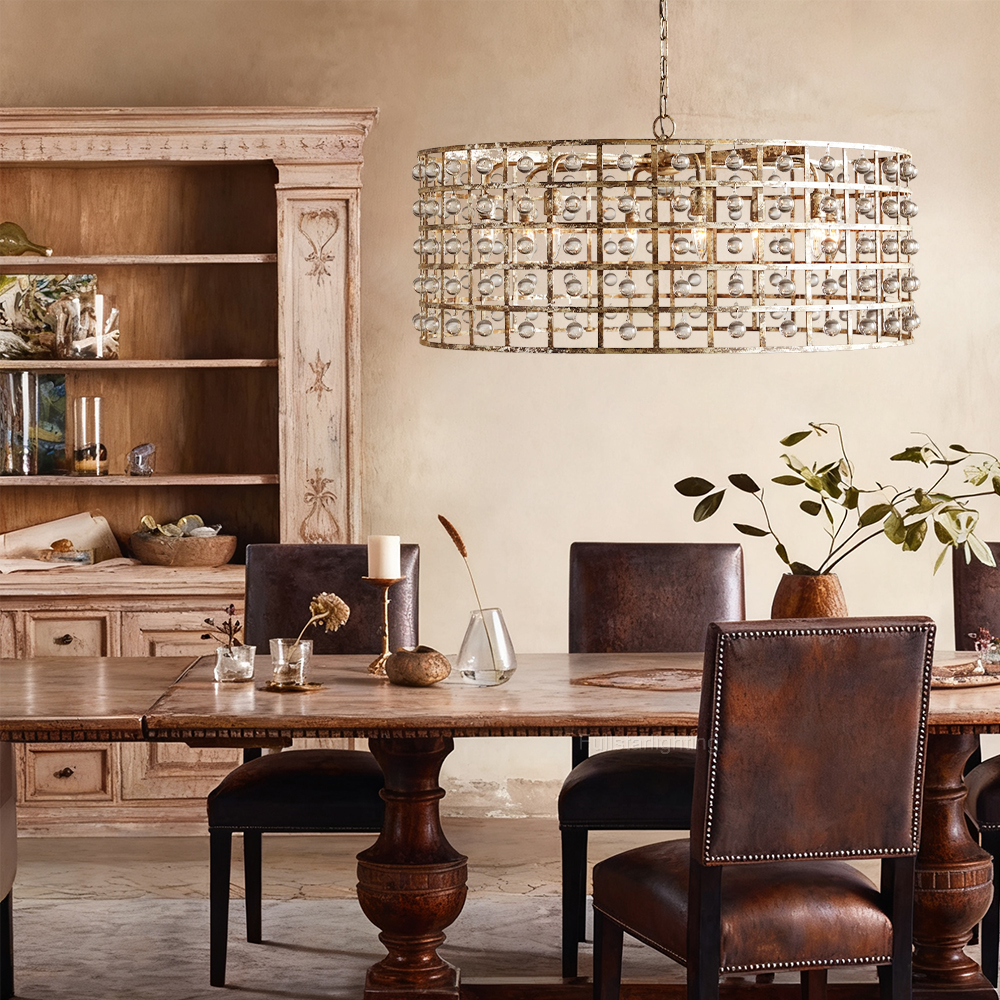 La Cage Round Chandelier-Fullstarlighting