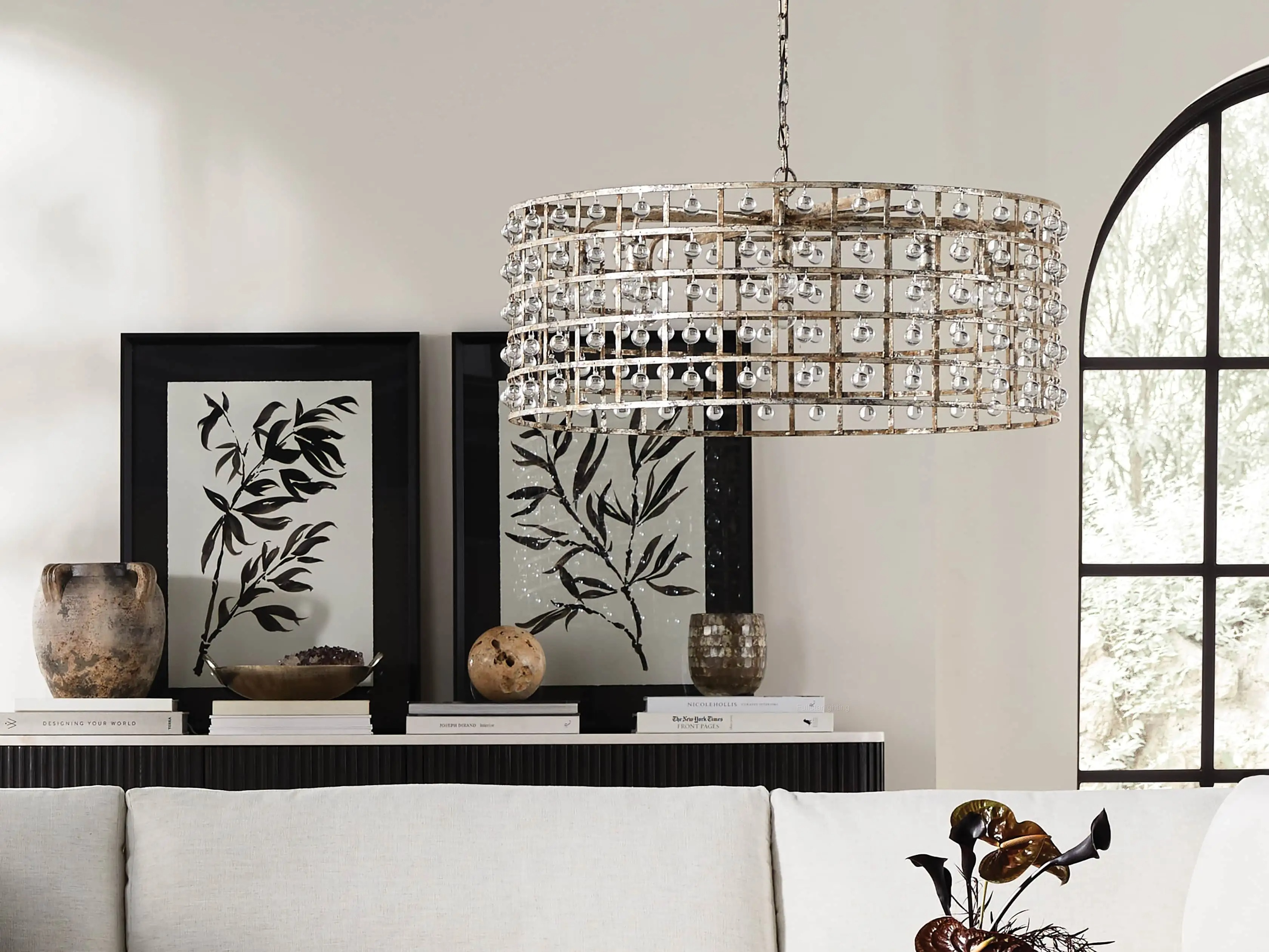 La Cage Round Chandelier-Fullstarlighting