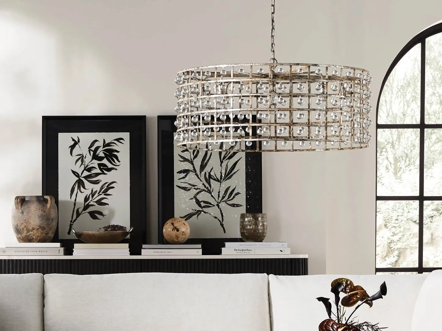 La Cage Round Chandelier-Fullstarlighting
