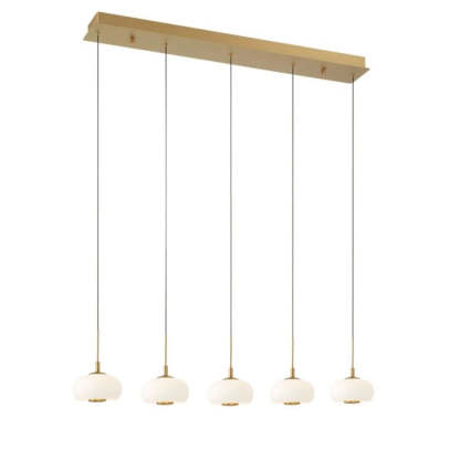 Lanterns 5 Light Linear LED Chandelier-Fullstarlighting